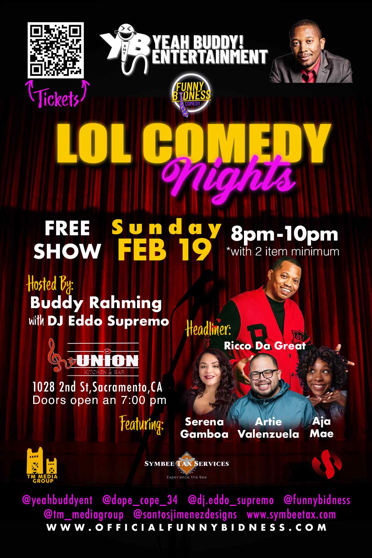 LOL Comedy Nights – Feb 19th