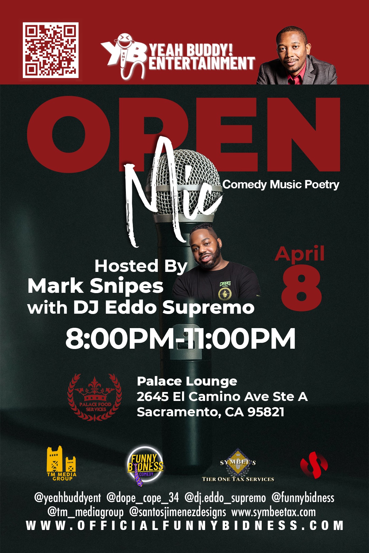Open Mic Night at The Palace African Restaurant – Apr 8th
