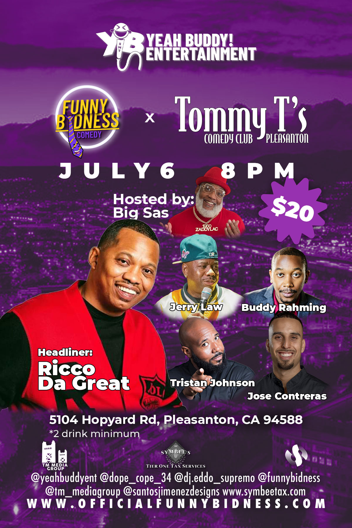Tommy T’s Comedy Club – July 6th