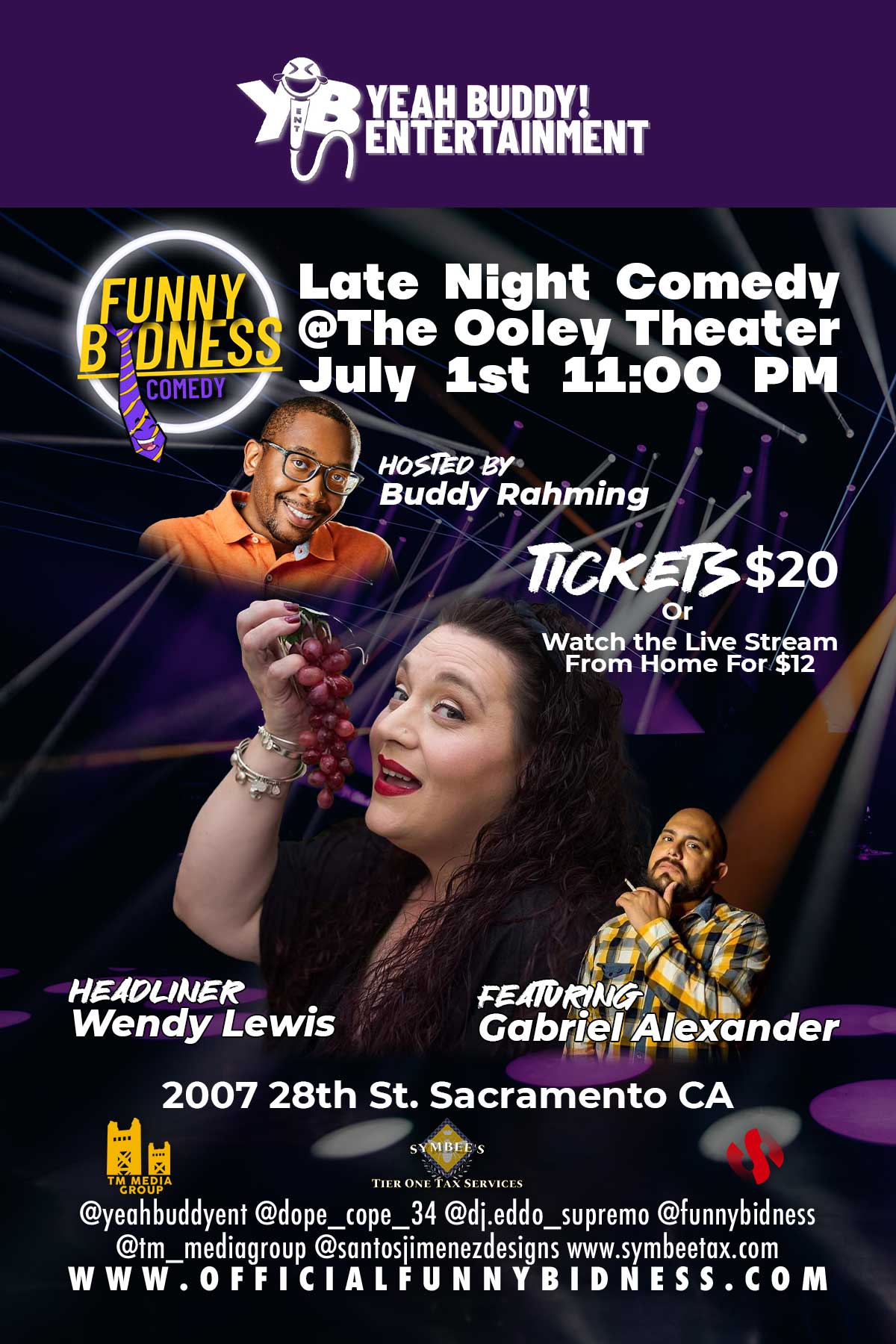 Late Night Comedy At The Ooley Theater – July 1st