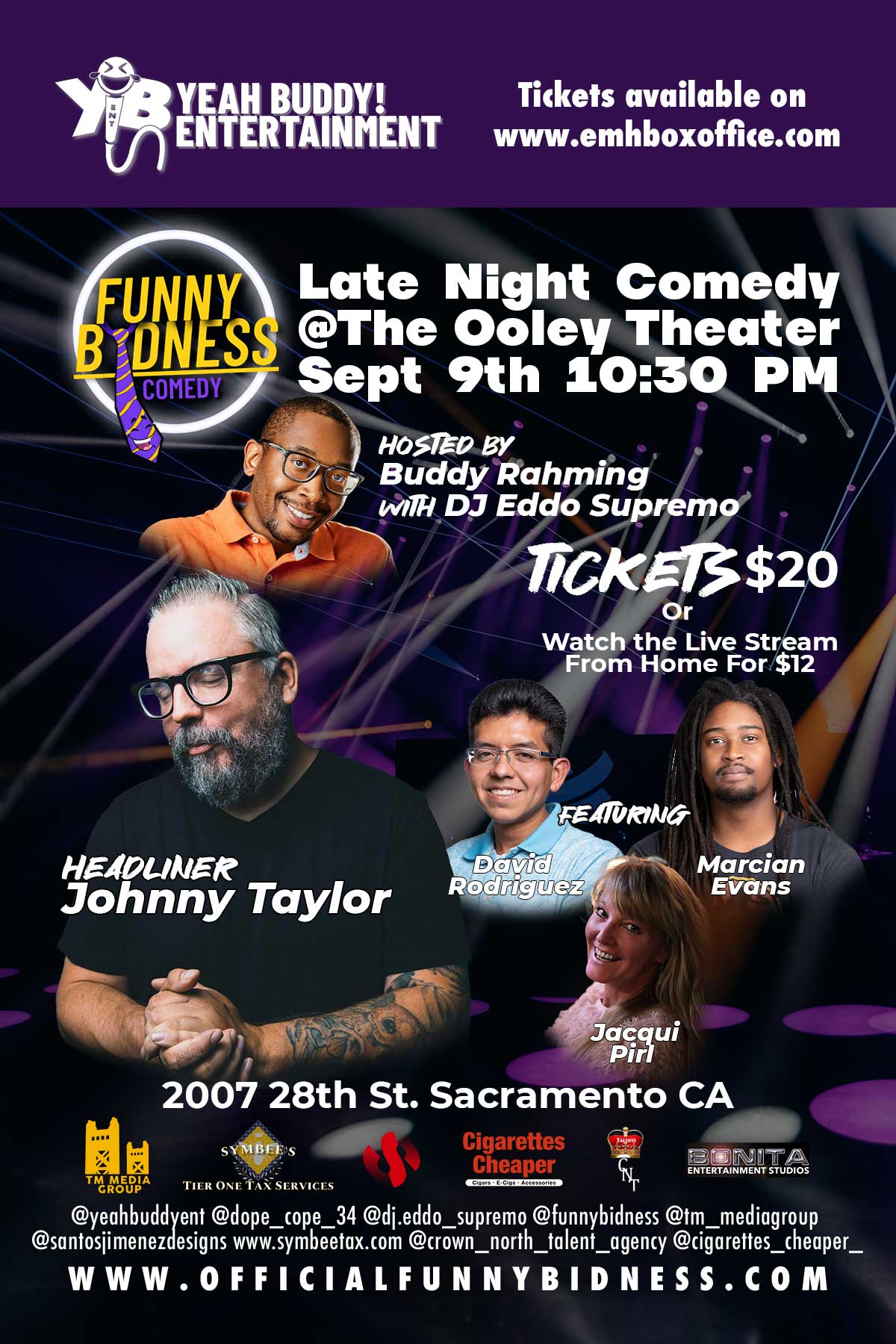 Late Night Comedy At The Ooley Theater – Sept 9th