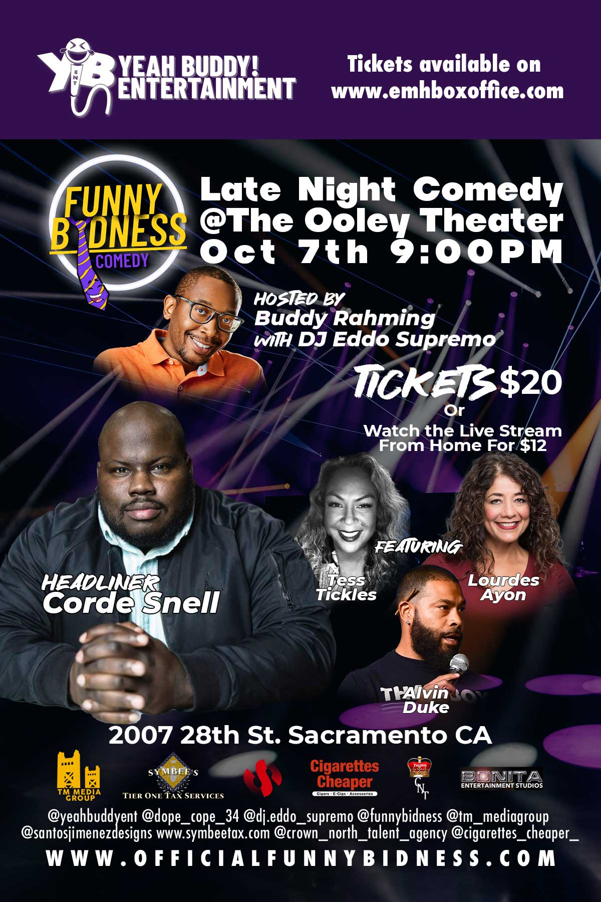 Late Night Comedy At The Ooley Theater – Oct 7th